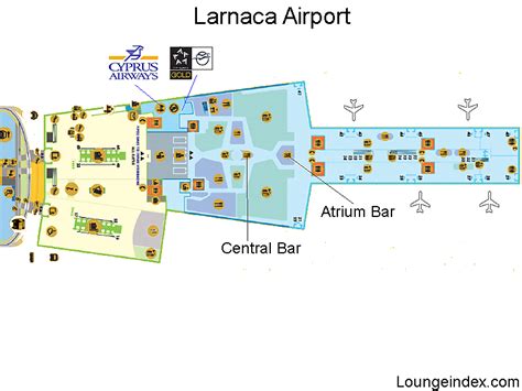 Larnaca international airport map